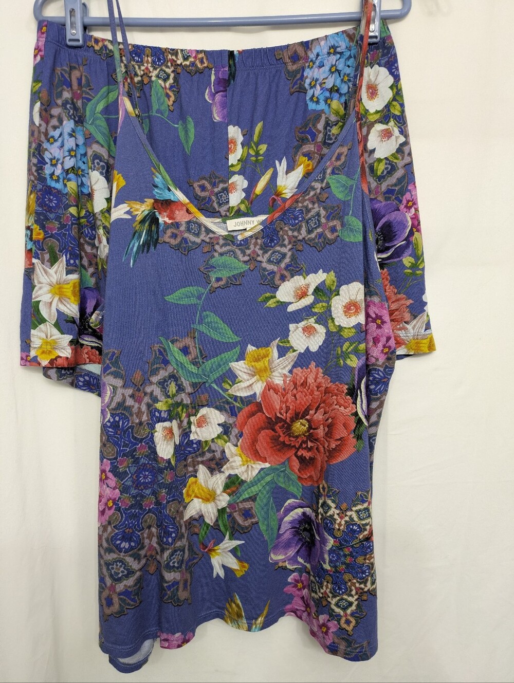 Johnny Was L Floral Pima Cotton Modal Cami Shorts Lounge Set - Picture 3 of 8